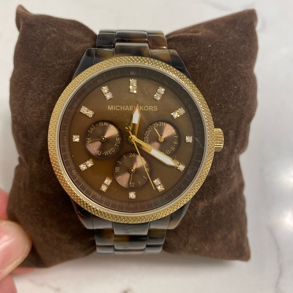 Michael Kors tortoise watch